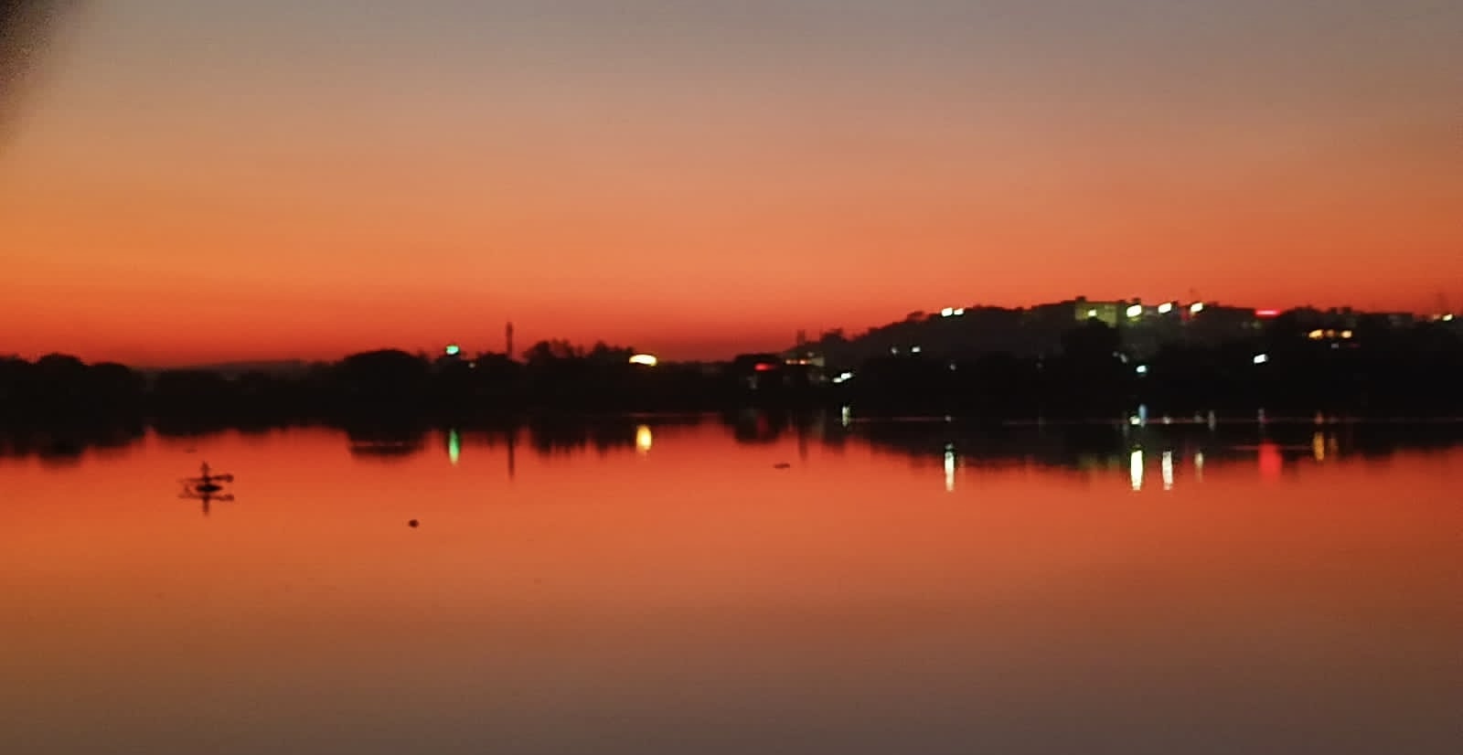 Sunset over Bhopal's Upper Lake